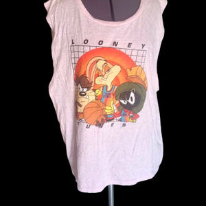Space Jam Pink graphic Tank, 3XL